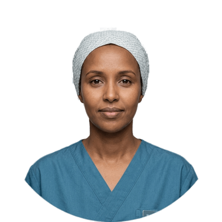 Porträtt av persona Amina Hassan